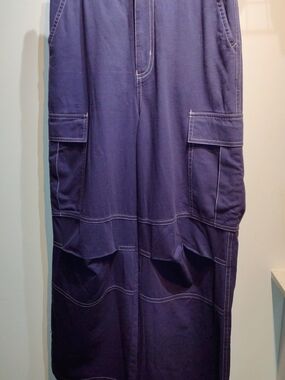 London Designer LF Markey - Dark Navy Utility Cargo Pants